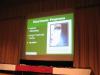 Nathan's project projected on Stage